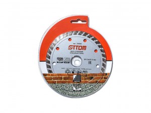 Алмазный диск Ottom по бетону Турбо, d=115х22,2мм   арт.20006 - фото 1